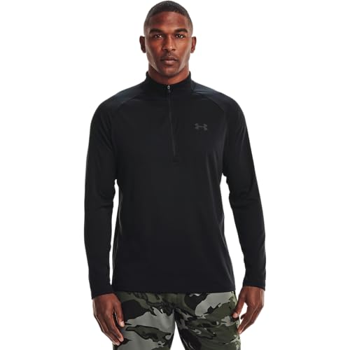 Under Armour Playera Tech De Hombre, Negro, M, Ajuste Suelto