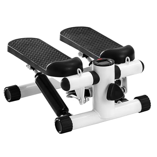 Raganet, Escaladora Portátil con Bandas de Resistencia y Pantalla LCD, Stepper Fitness para Cardio y Tonificación en Casa