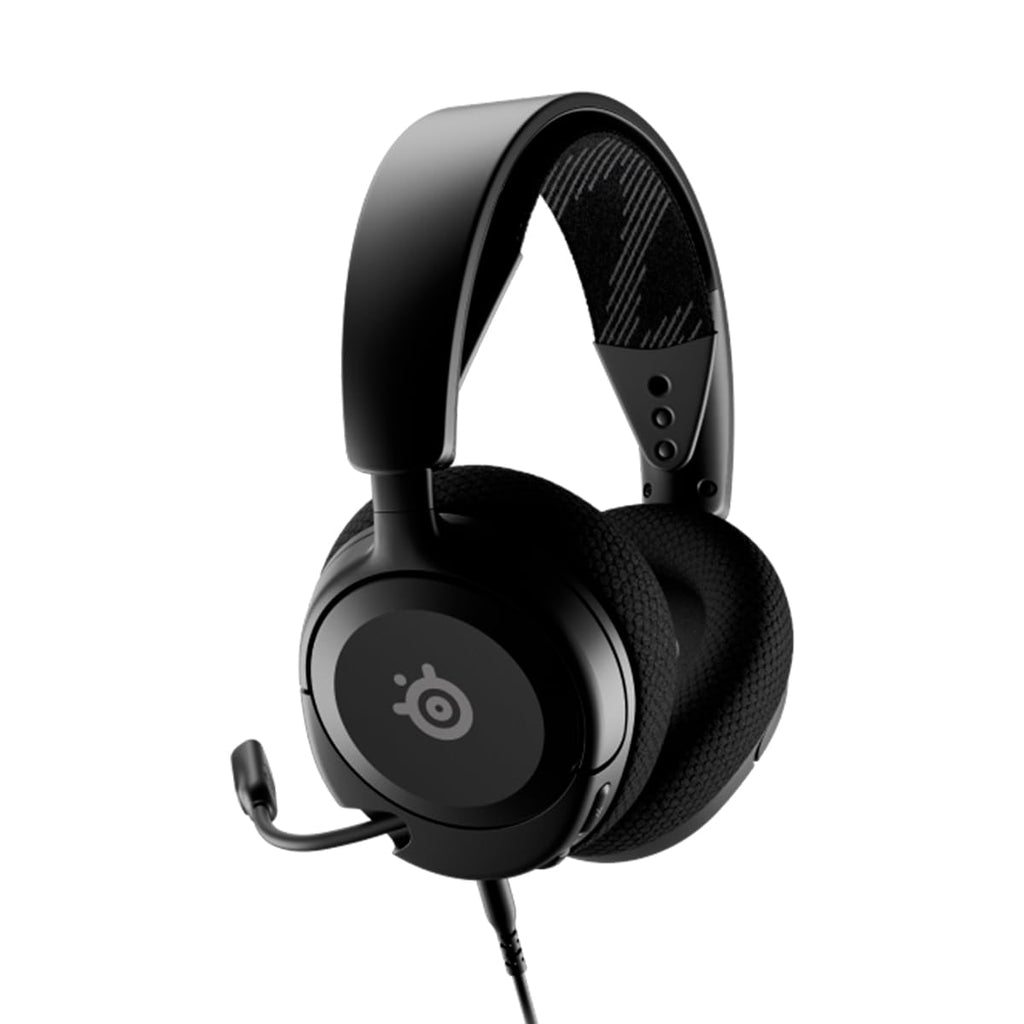 SteelSeries - Arctis Nova 1 - Audífonos multisistema para juegos, controladores Hi-Fi, audio espacial, cómodos, duraderos y ultraligeros, micrófono con cancelación de ruido - Negro (reacondicionados)