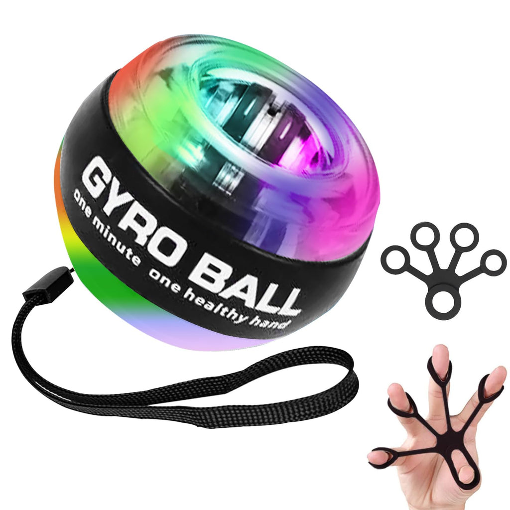 EMAGIE Antebrazo Ejercitador Gyro Ball - Pelota de Giroscopio para Fortalecer Manos, Brazos, Dedos, Muñeca, Huesos y Músculos