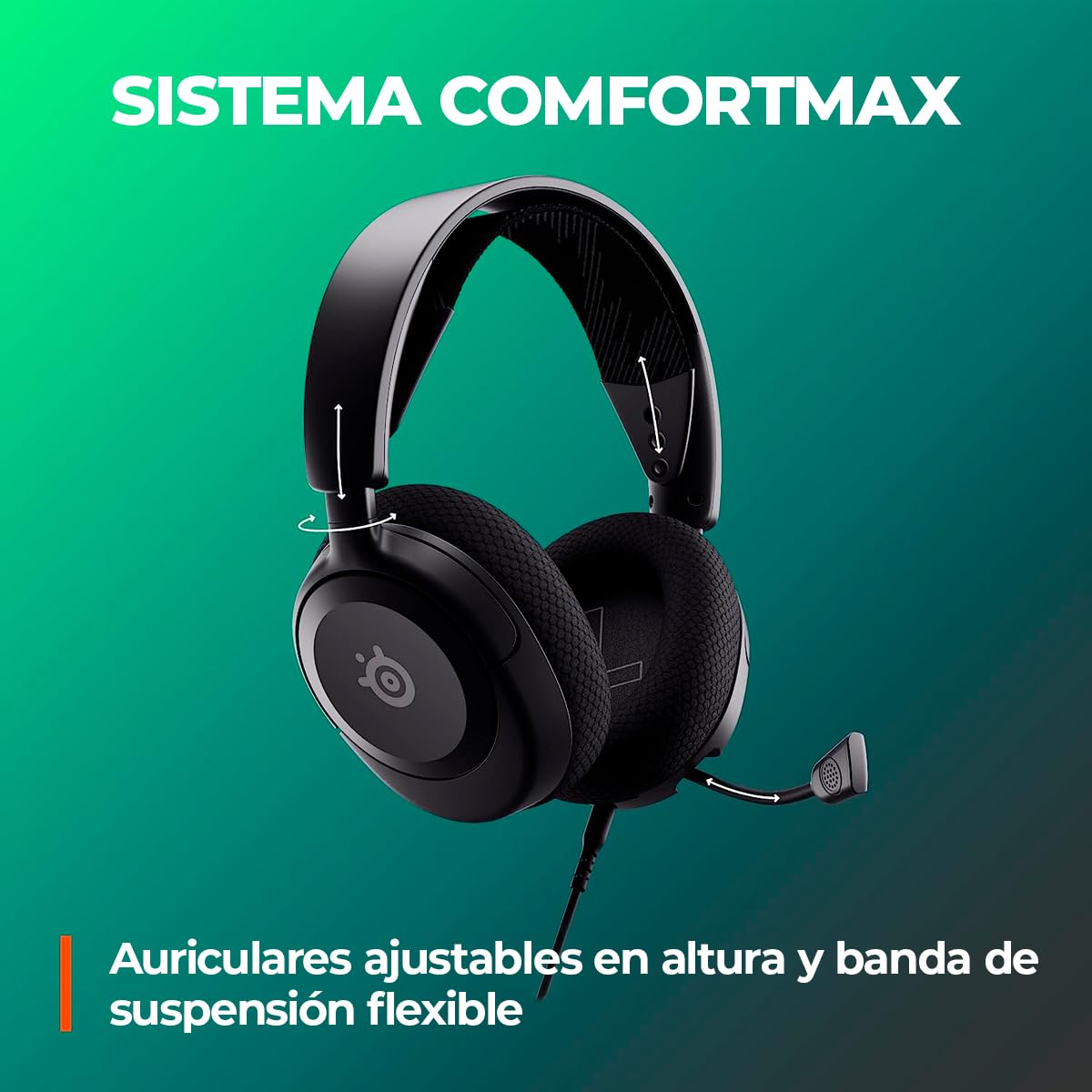 SteelSeries - Arctis Nova 1 - Audífonos multisistema para juegos, controladores Hi-Fi, audio espacial, cómodos, duraderos y ultraligeros, micrófono con cancelación de ruido - Negro (reacondicionados)
