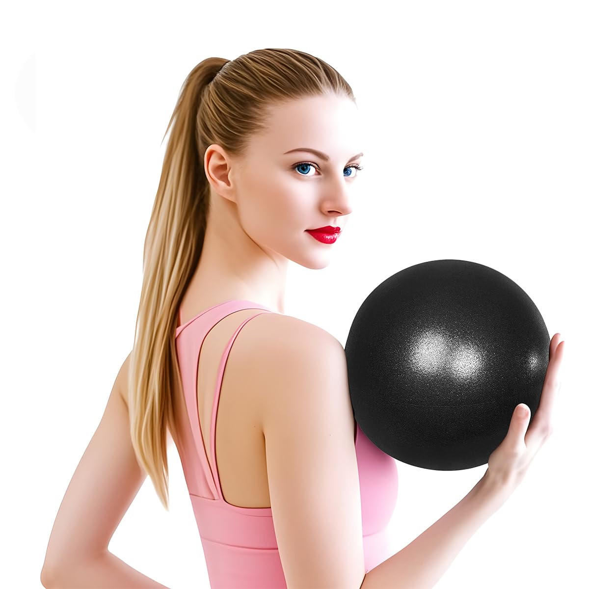 Mmaxboss 2PCS Mini Pelota de Yoga y Pilates, Pelota de Yoga de 25 cm Entrenamiento,Fitness Antideslizante, Deporte, Gimnasia Ritmica, Ideal para Ejercicios de Estabilidad