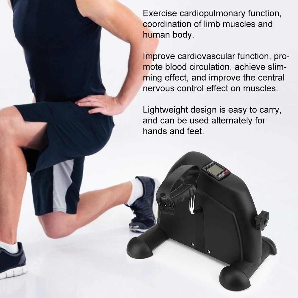 Vbestlife Fitness Stepper, Mini Bicicleta Estática para Interiores Máquina de Entrenamiento de Rehabilitación de Miembros Inferiores Superiores para el Hogar