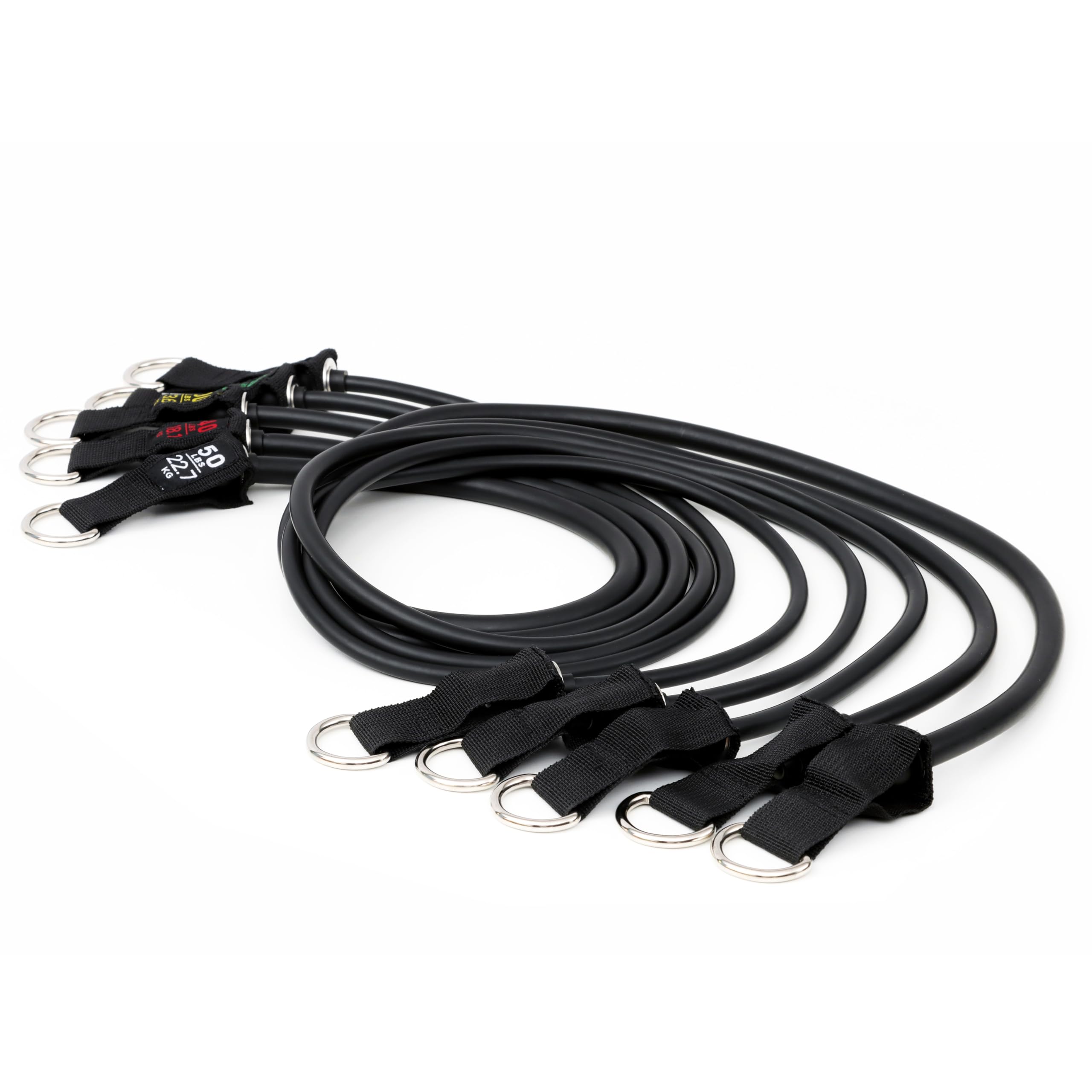 Sunny Health & Fitness Conjunto de Bandas de Resistencia Premium con Anclajes para Puertas, Muñequeras y Mangos - para Estiramientos, Yoga, Entrenamiento de Fuerza y Recuperación Muscular - NO. 089