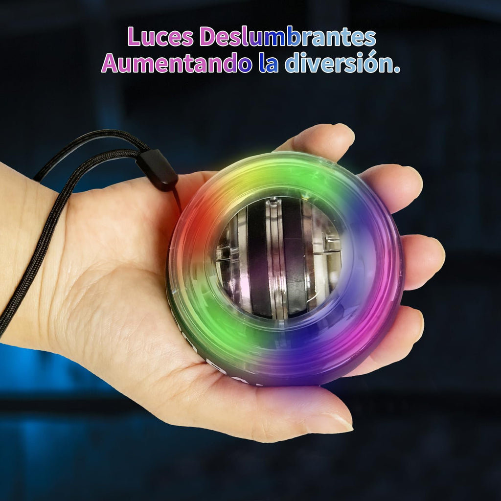 EMAGIE Antebrazo Ejercitador Gyro Ball - Pelota de Giroscopio para Fortalecer Manos, Brazos, Dedos, Muñeca, Huesos y Músculos