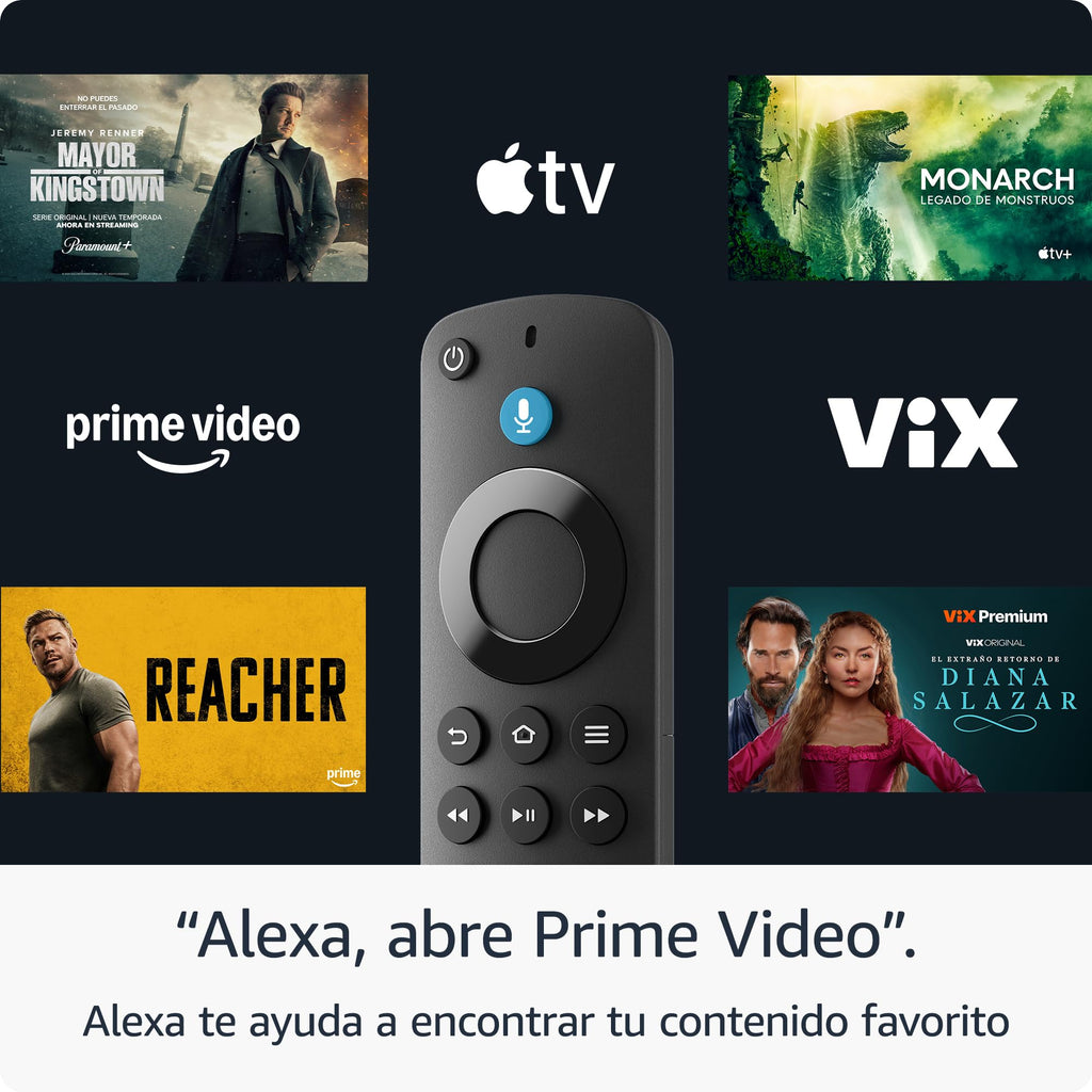 Amazon Fire TV Stick HD (modelo más reciente), TV gratuito, Control remoto por voz Alexa, controles de Smart Home, streaming en HD